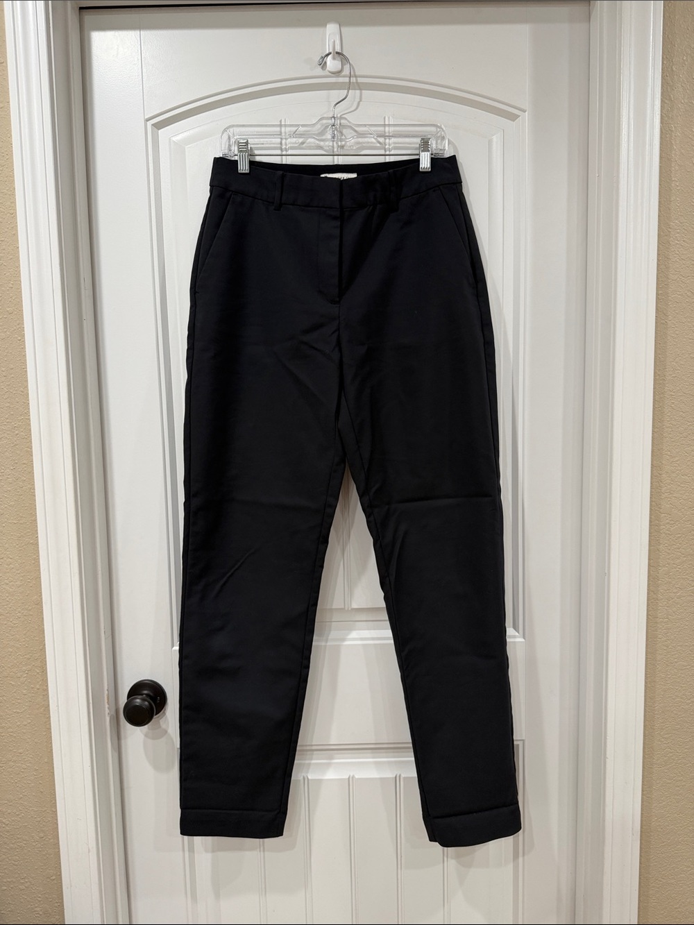 EUC Black Tailored High-Rise Tapered Trousers